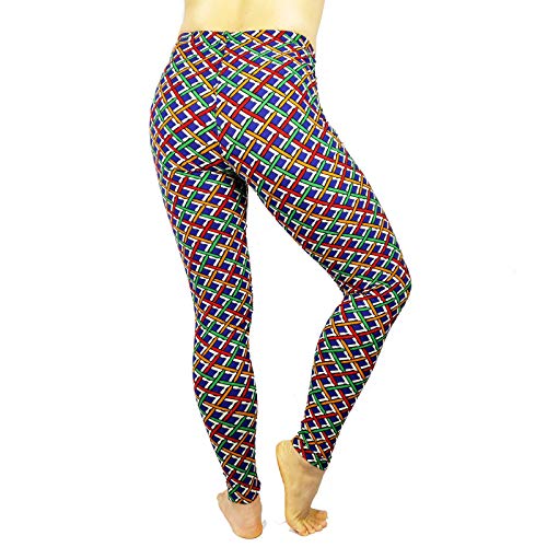 BCCSK Leggings for Women Buttery Soft Classic Print Popular Leggings (AY4, one Size)